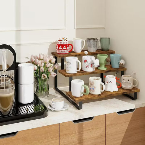 3 & 4 Layer Wooden Shelf Rack