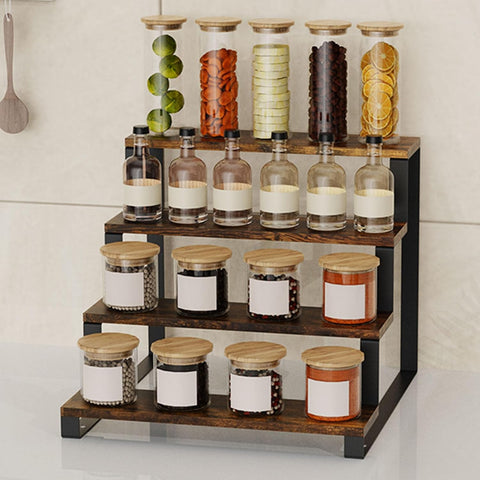 3 & 4 Layer Wooden Shelf Rack
