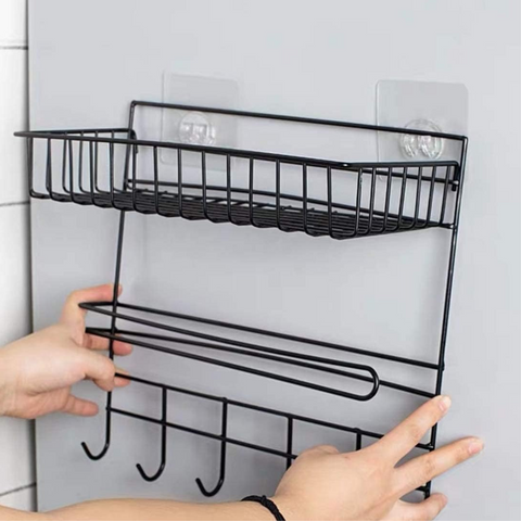 Wall Mounted Organizer With Paper Towel