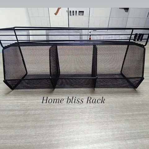 Self Adhesive Basket With Attached Spice Rack