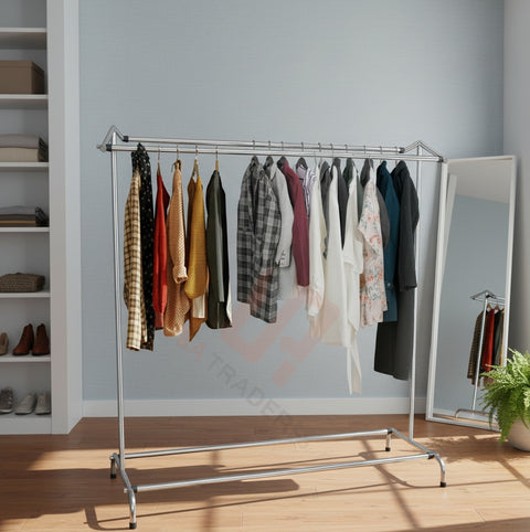 Double Sided Pole Clothes hanging stand