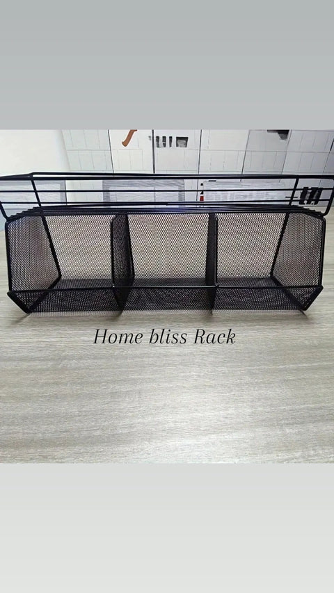 Self Adhesive Basket With Attached Spice Rack