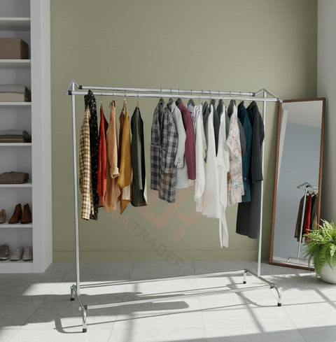 Double Sided Pole Clothes hanging stand