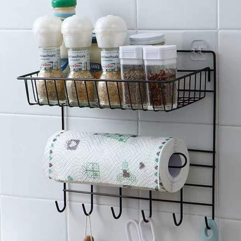 Wall Mounted Organizer With Paper Towel
