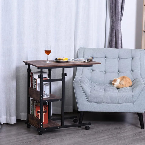 Height adjustable laptop table