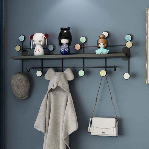 Hook Wall Hanger with metal shelf